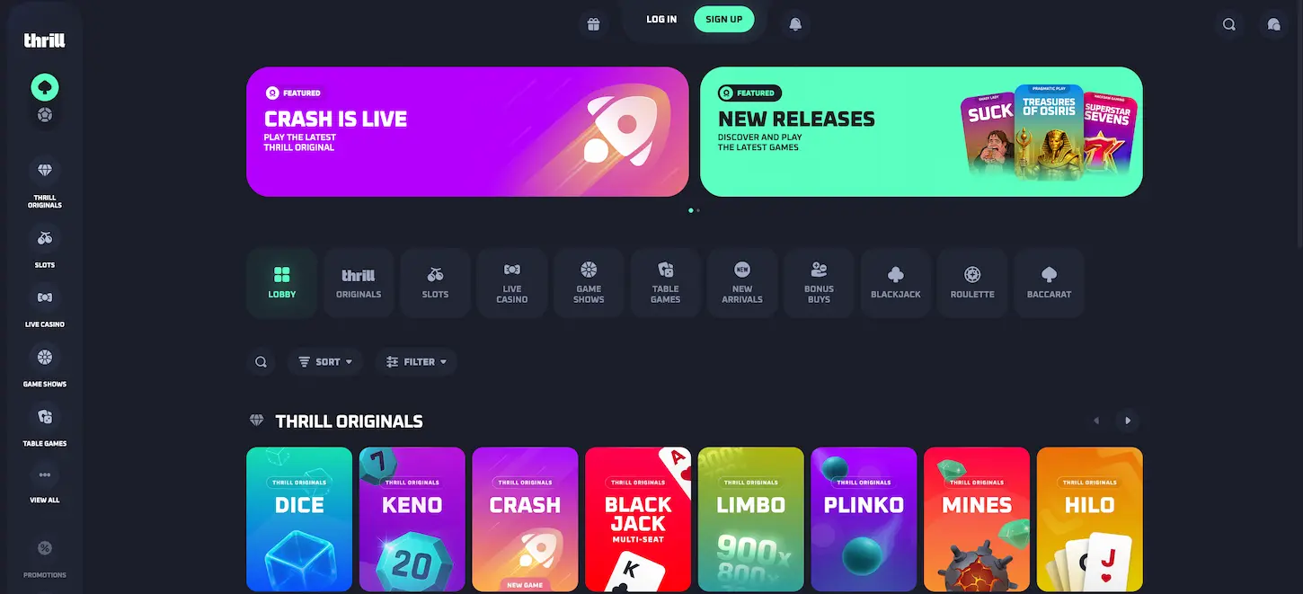 Thrill Casino – recenzja kasyna online z licencją Curaçao